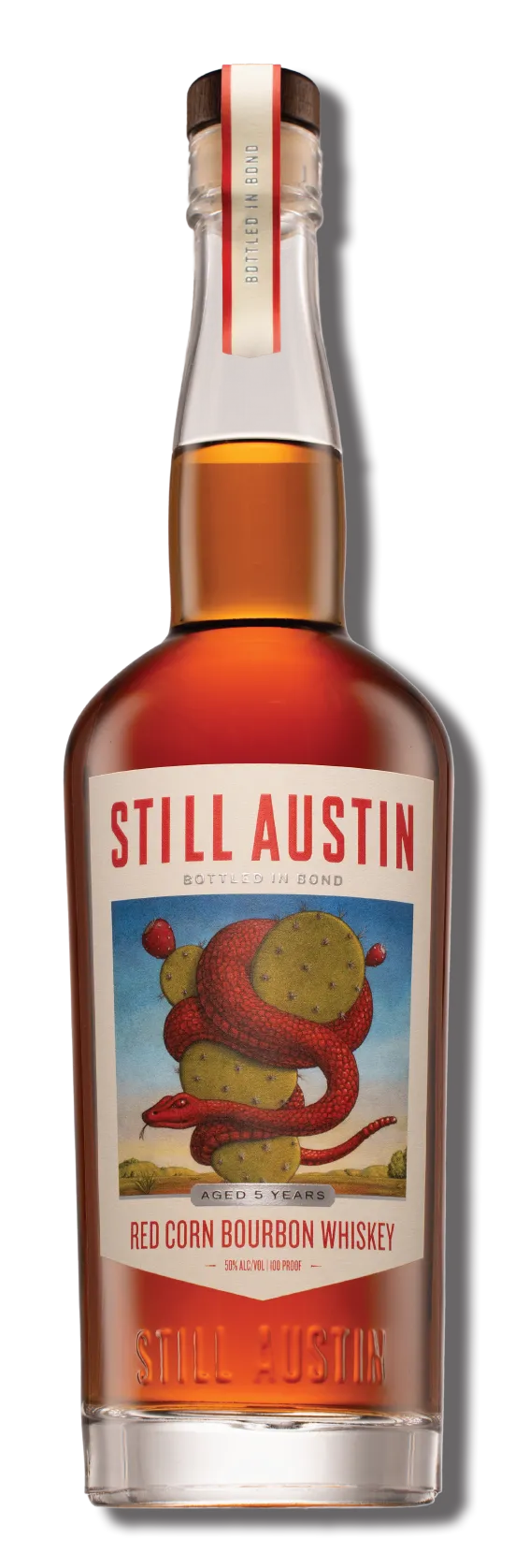 STILL AUSTIN BOURBON RED CORN BOTTLED IN BOND SUMMER 2025 TEXAS 6YR 750ML