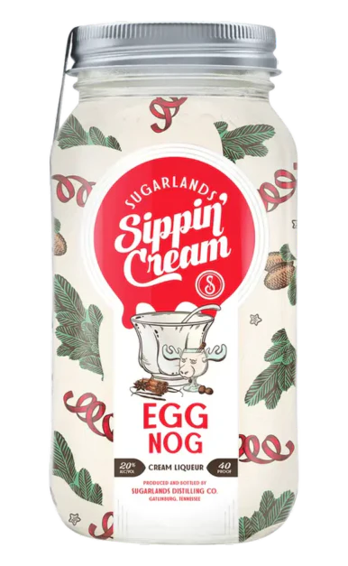 SUGARLANDS CREAM LIQUEUR SIPPIN CREAM EGG NOG TENNESSEE 750ML