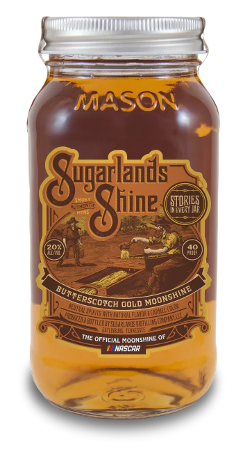 SUGARLANDS SHINE MOONSHINE BUTTERSCOTCH GOLD TENNESSEE 750ML