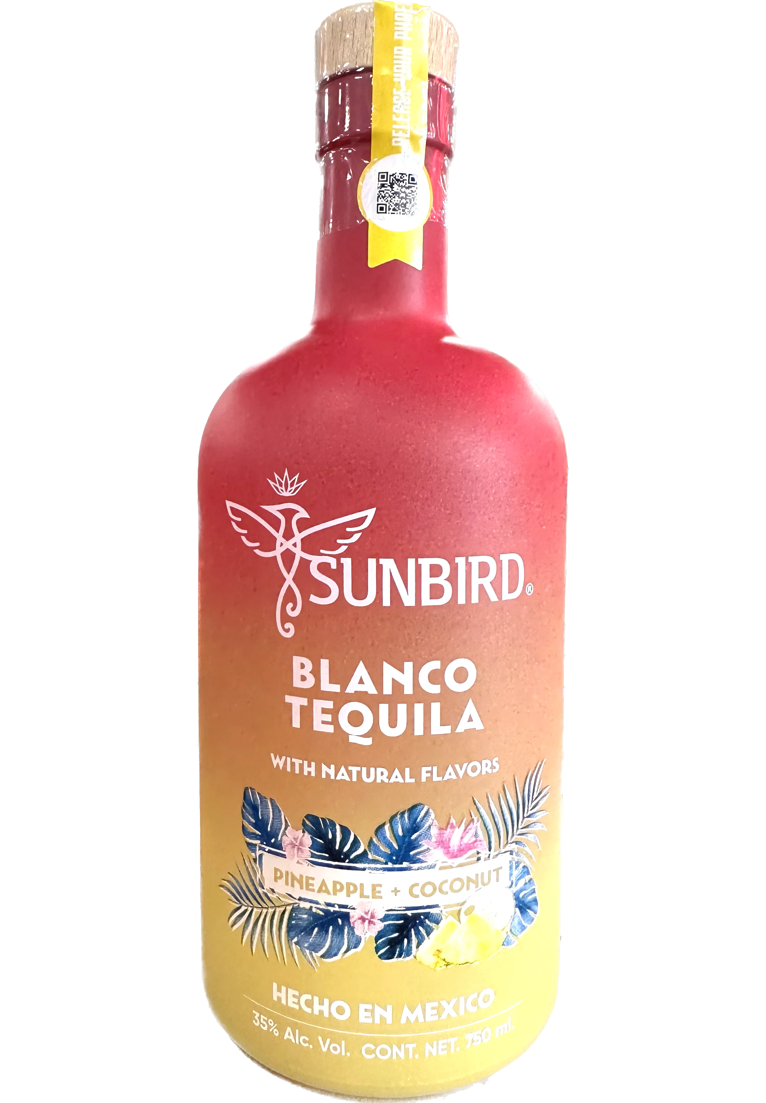 SUNBIRD TEQUILA BLANCO PINEAPPLE COCONUT FLAVOR 750ML