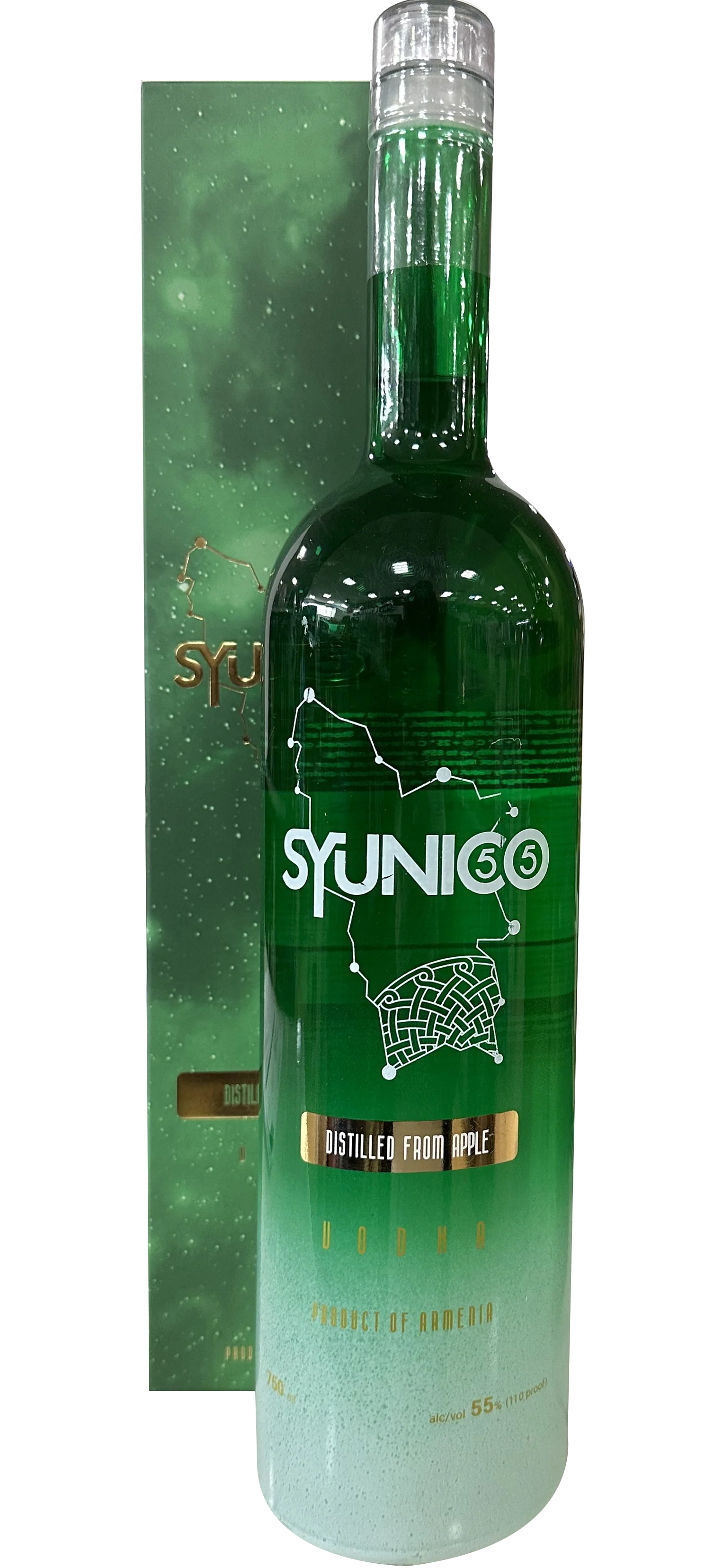 SYUNICO VODKA APPLE ARMENIA 120PF 750ML