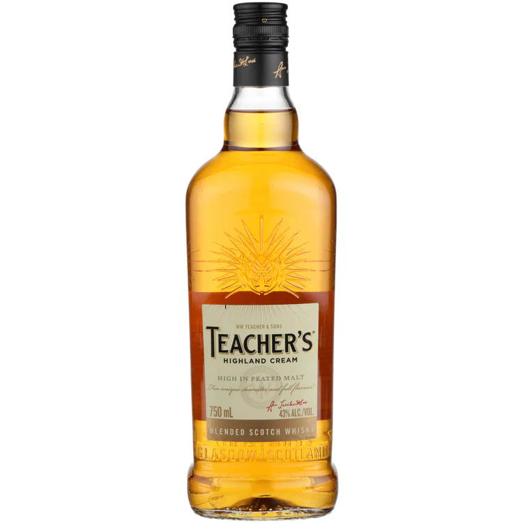 TEACHERS SCOTCH BLENDED HIGHLAND CREAM 86PF 750ML