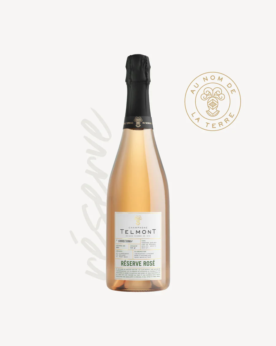 TELMONT CHAMPAGNE ROSE RESERVE FRANCE 750ML - Image 2