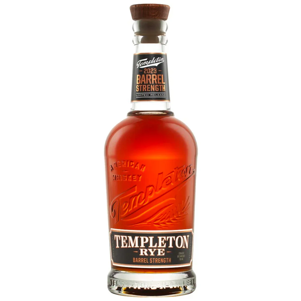 TEMPLETON WHISKEY STRAIGHT RYE BARREL STRENGTH LIMITED RELEASE IOWA 750ML
