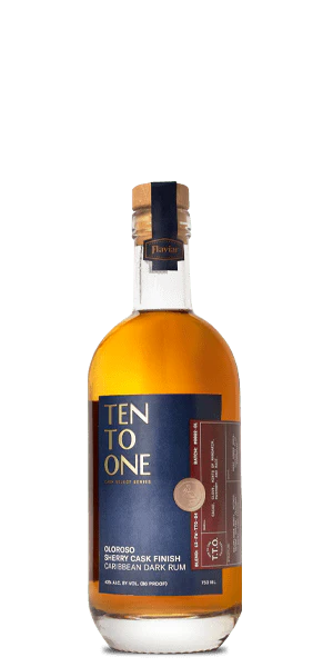 TEN TO ONE RUM OLOROSO SHERRY CASK FINISH DARK CARIBBEAN 750ML