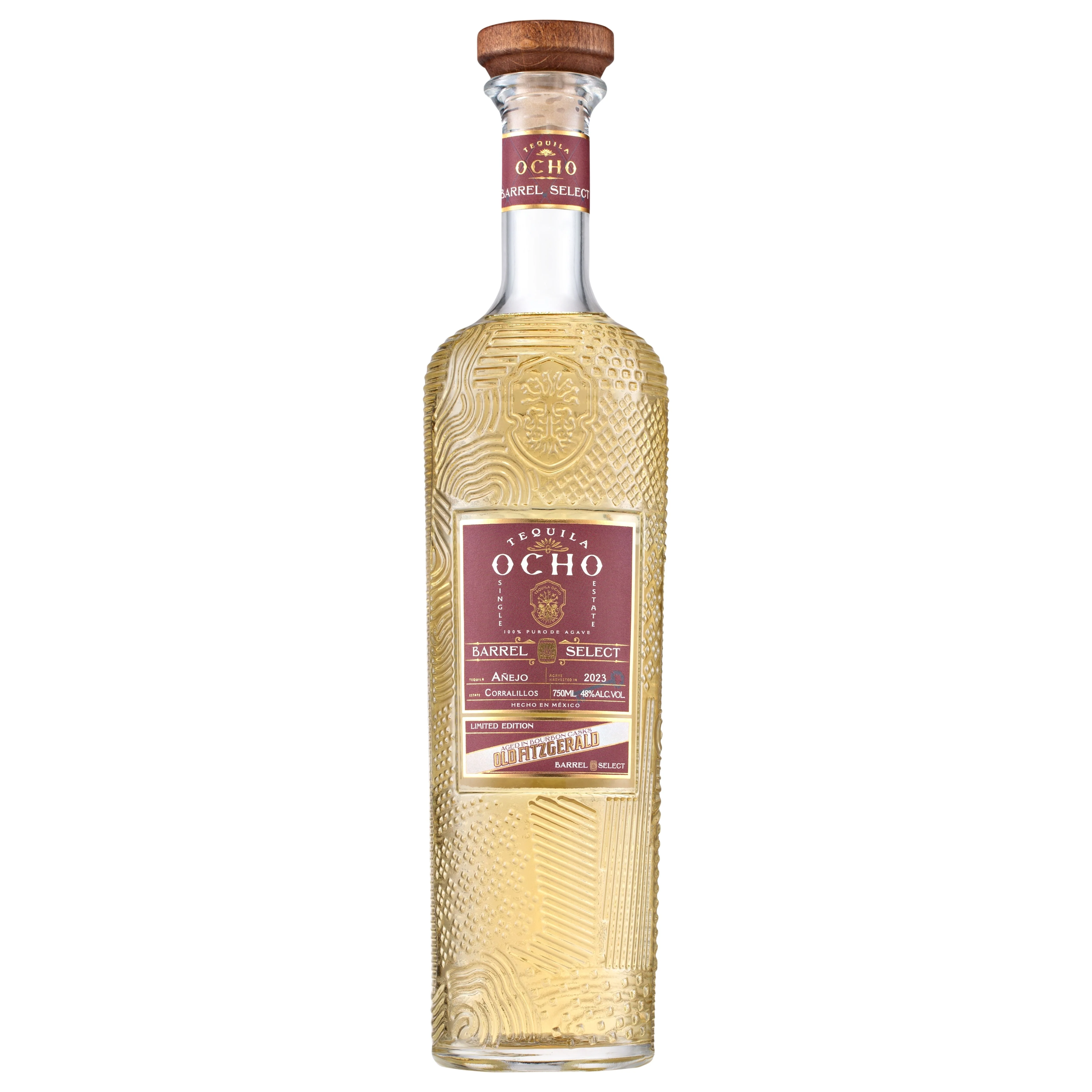 TEQUILA OCHO TEQUILA ANEJO LIMITED EDITION BARREL SELECT IN OLD FITZGERALD CASKS 750ML