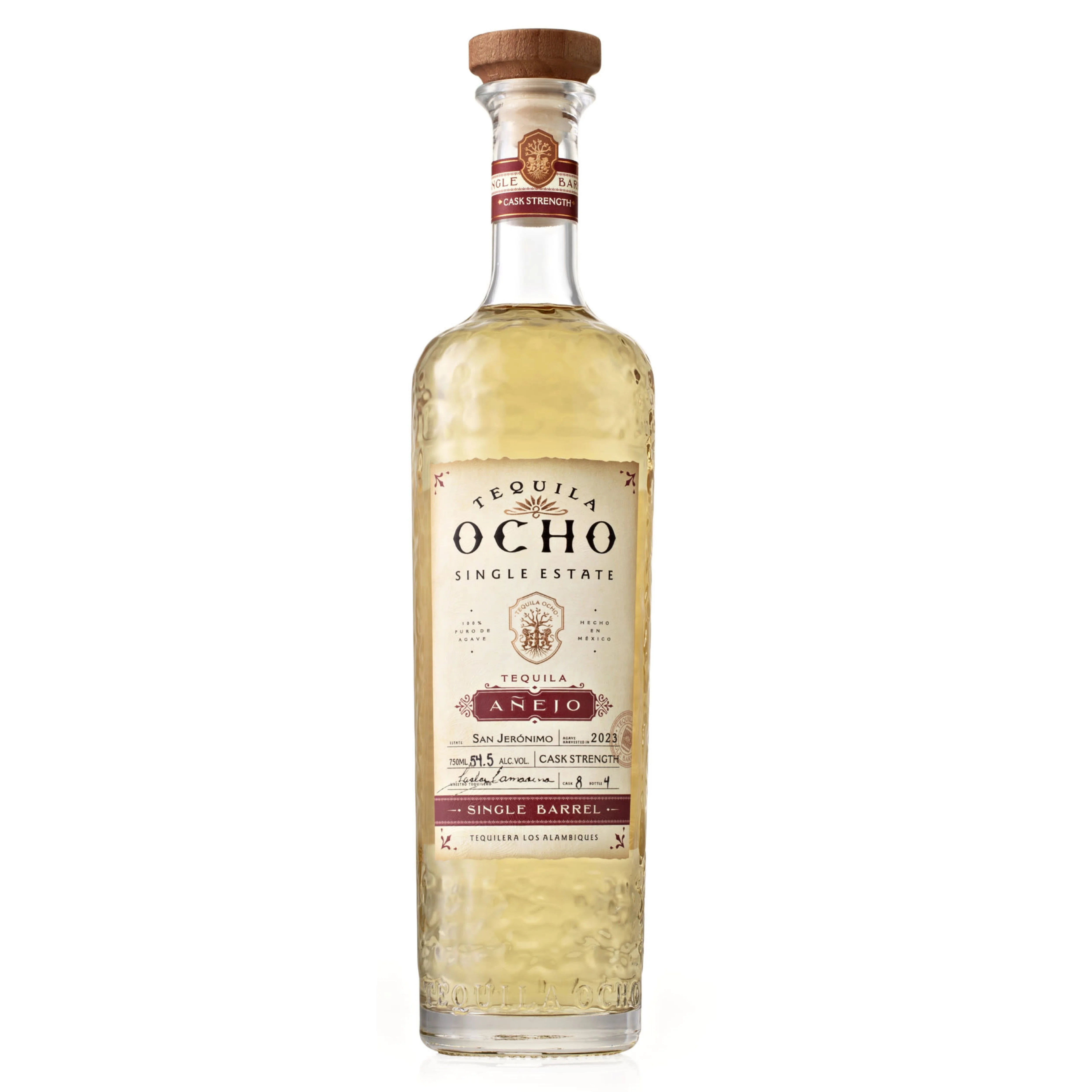 TEQUILA OCHO TEQUILA ANEJO SINGLE BARREL CASK STRENGTH 750ML