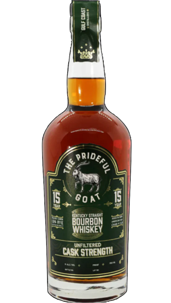 THE PRIDEFUL GOAT BOURBON STRAIGHT UNFILTERED CASK STRENGTH INDIANA 6YR 750ML