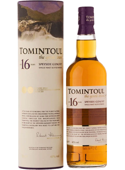 TOMINTOUL SCOTCH SINGLE MALT 16YR 750ML