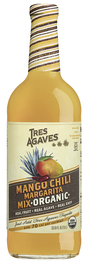 TRES AGAVES MARGARITA MIX ORGANIC MANGO CHILLI 1LI