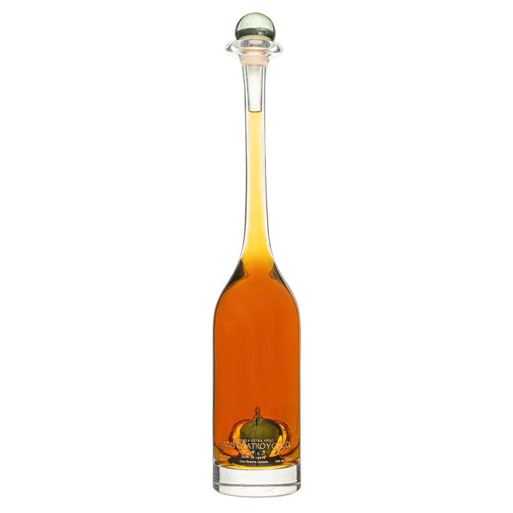TRES CUATRO Y CINCO TEQUILA SPECIAL FAMILY BLEND EXTRA ANEJO 750ML