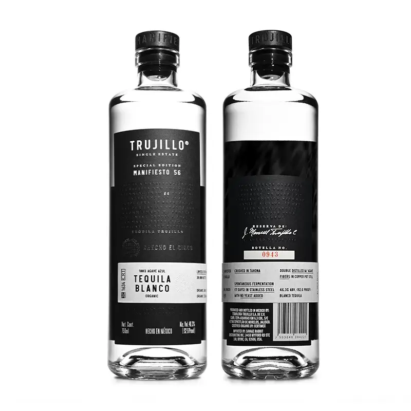 TRUJILLO MAGNIFIESTO 56 SINGLE ESTATE TEQUILA BLANCO ORGANIC 700ML