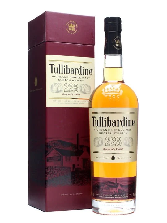 TULLIBARDINE 228 SCOTCH SINGLE MALT BURGUNDY CASK FINISH 750ML