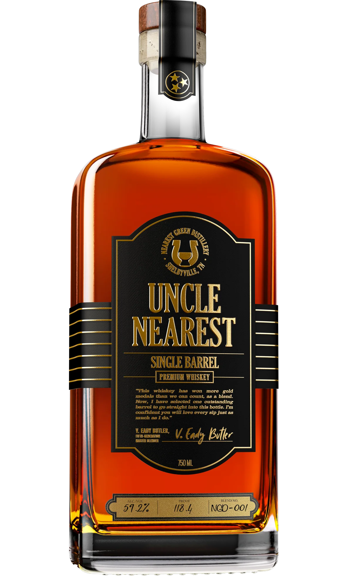 UNCLE NEAREST WHISKEY SINGLE BARREL 750ML