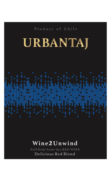 URBAN TAJ WINE2UNWIND RED WINE SEMI DRY CHILE 1.5LI