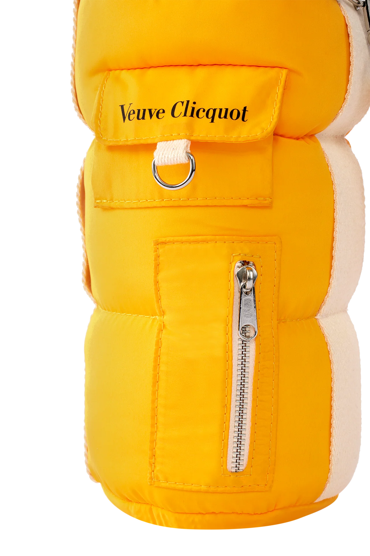 VEUVE CLICQUOT CHAMPAGNE BRUT YELLOW LABEL W/ PUFFY BOTTLE HOLDER FRANCE 750ML - Image 2