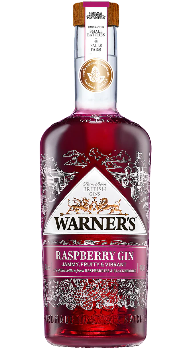 WARNERS GIN RASPBERRY ENGLAND 750ML