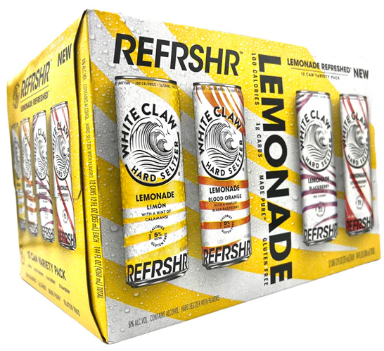 WHITE CLAW REFRSHR VARIETY PACK 12X12OZ CANS