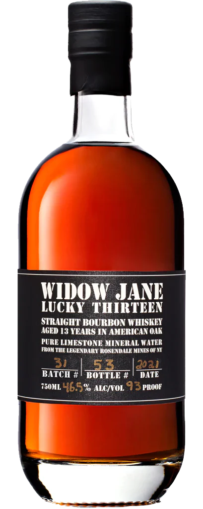 WIDOW JANE LUCKY THIRTEEN BOURBON BOTTLED IN NEW YORK 13YR 750ML