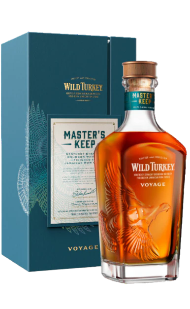 WILD TURKEY MASTERS KEEP VOYAGE BOURBON STRAIGHT FINISHED IN JAMAICAN RUM CASKS KENTUCKY 750ML