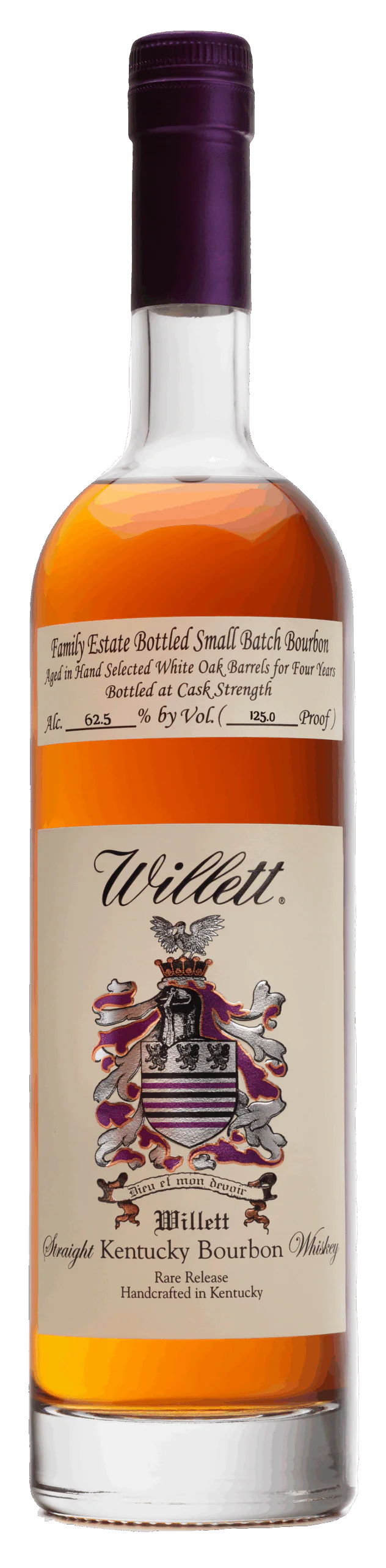 WILLETT BOURBON SMALL BATCH FAMILY ESTATE CASK STRENGTH KENTUCKY 4YR 750ML