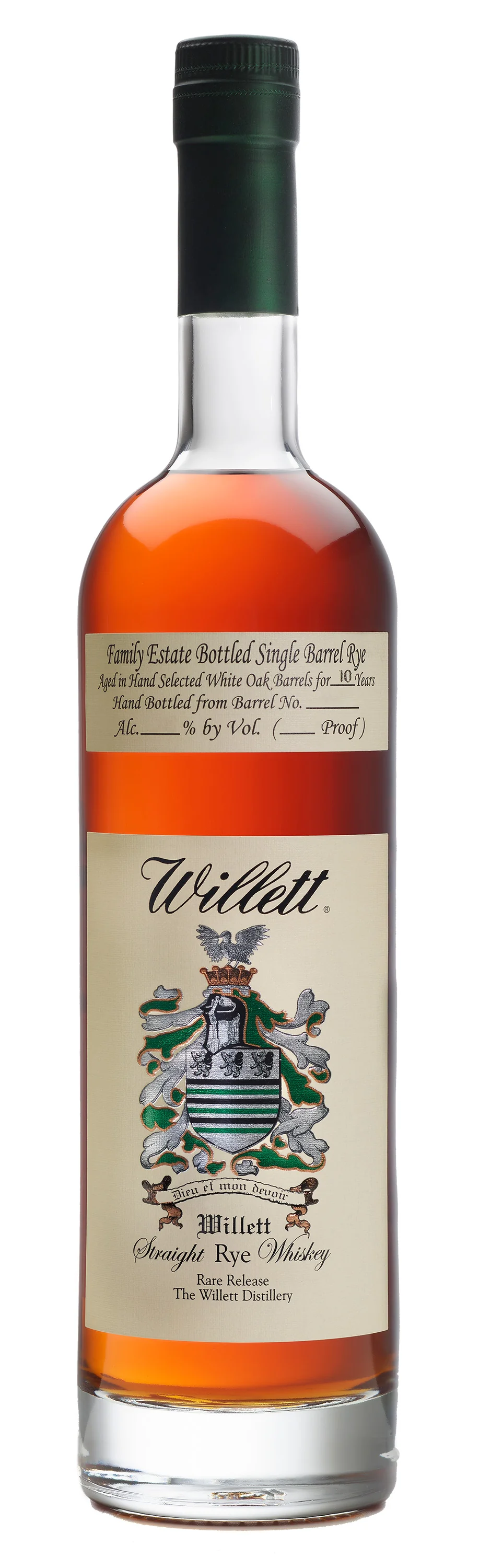 WILLETT WHISKEY RYE SINGLE BARREL FAMILY ESTATE KENTUCKY 10YR 750ML