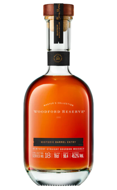 WOODFORD RESERVE BOURBON MASTERS COLLECTION HISTORICAL BARREL ENTRY LIMITED EDITION SERIES 18 KENTUCKY 700ML