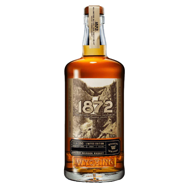 WYOMING BOURBON STRAIGHT LIMITED 1872 YELLOWSTONE NATIONAL PARK EDITION WYOMING 750ML
