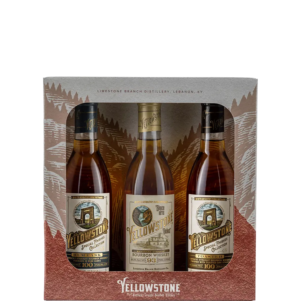 YELLOWSTONE BOURBON SAMPLER PACK 3X375ML